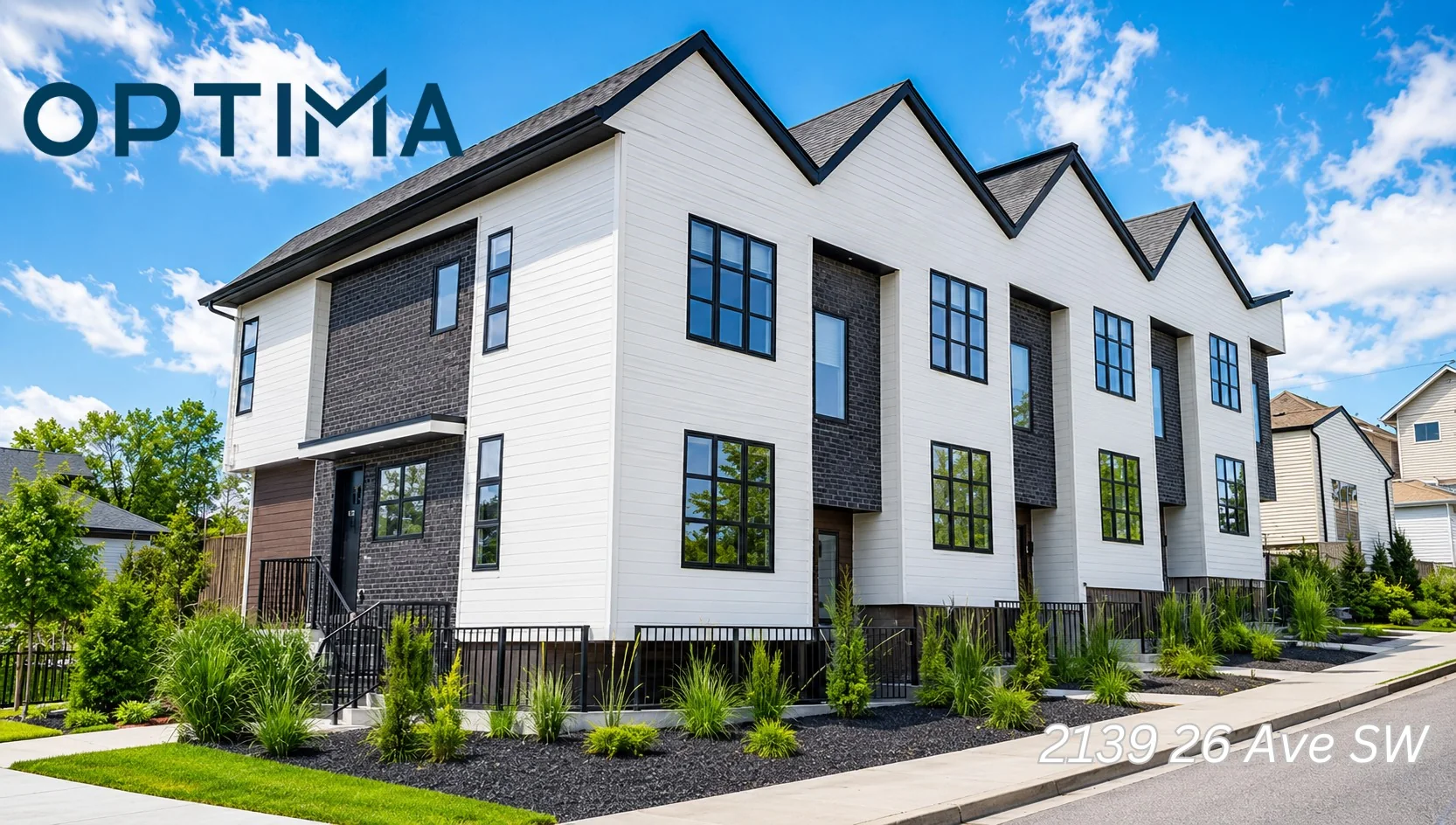 Optima completed multi-family development at 2139 26 Ave SW