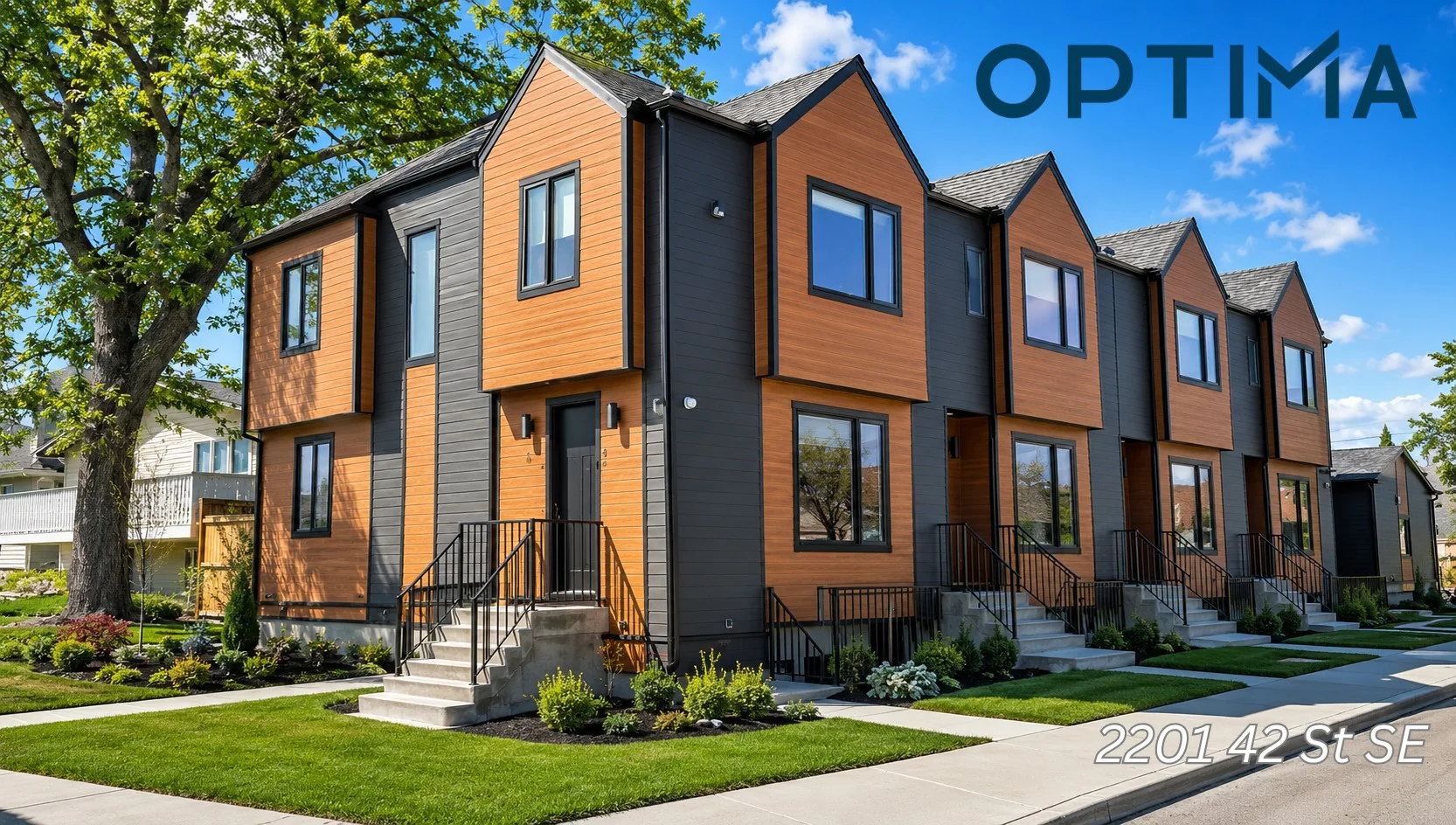 Optima completed multi-family development at 2201 42 St SE