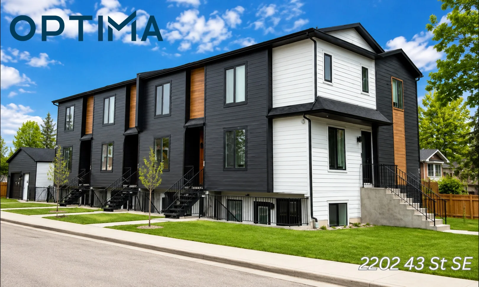 Optima completed multi-family development at 2202 43 St SE