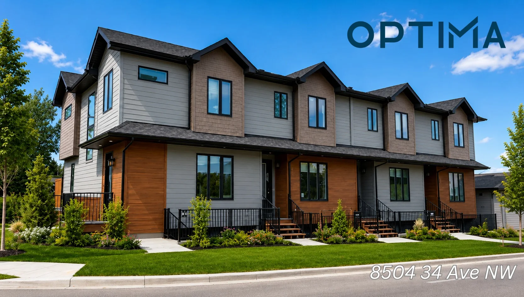 Optima completed multi-family development at 8504 34 Ave NW