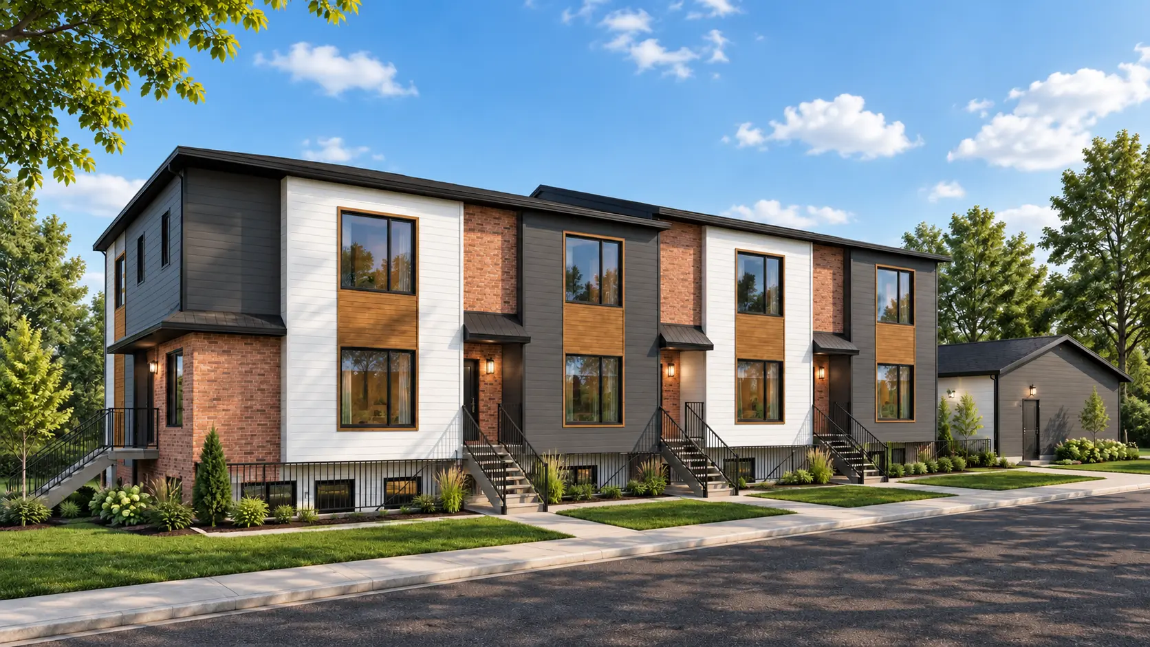 Architectural rendering of Optima multi-family development at 1501 37 St
