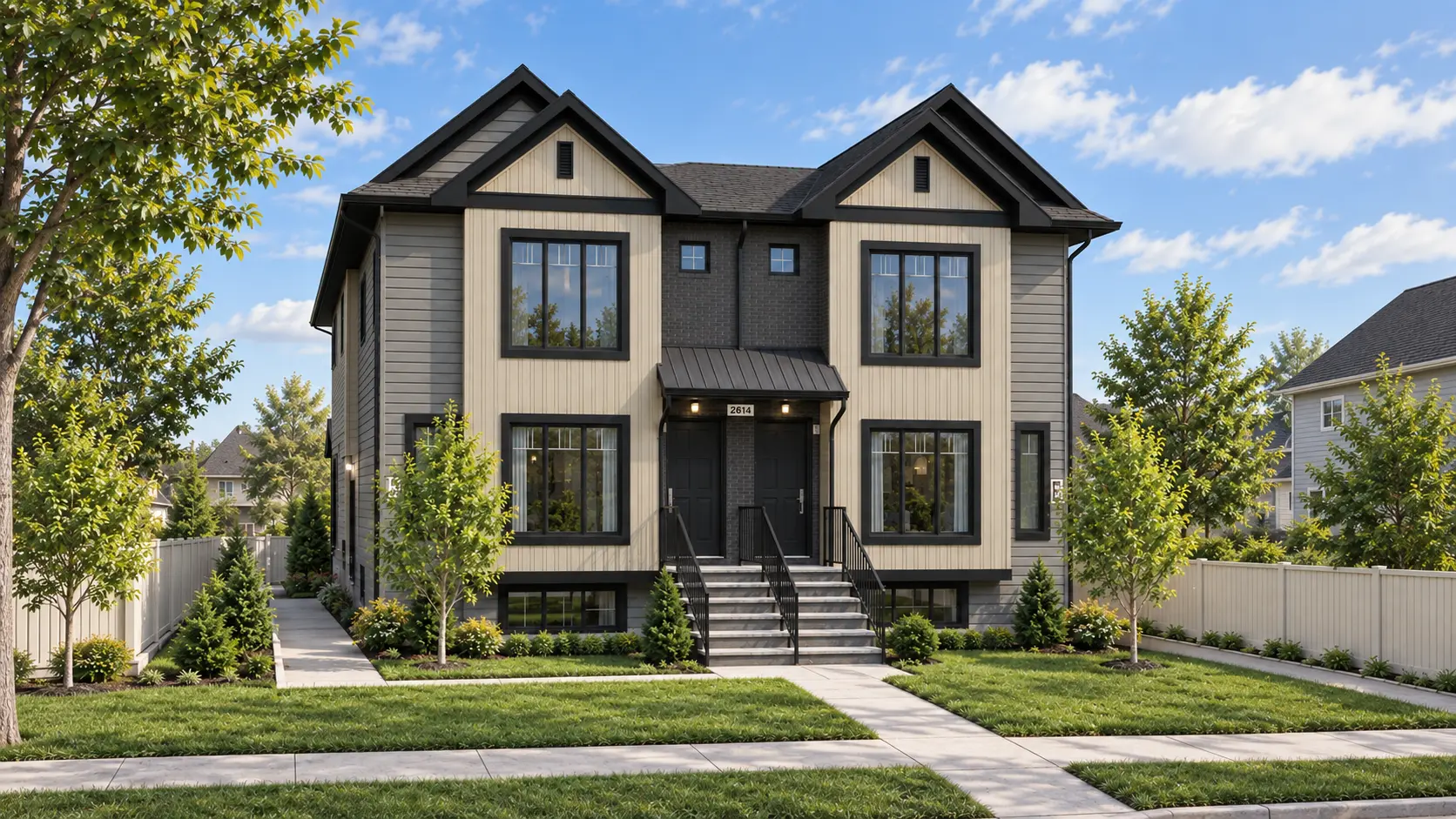 Architectural rendering of Optima multi-family development at 2614 1 Ave NW