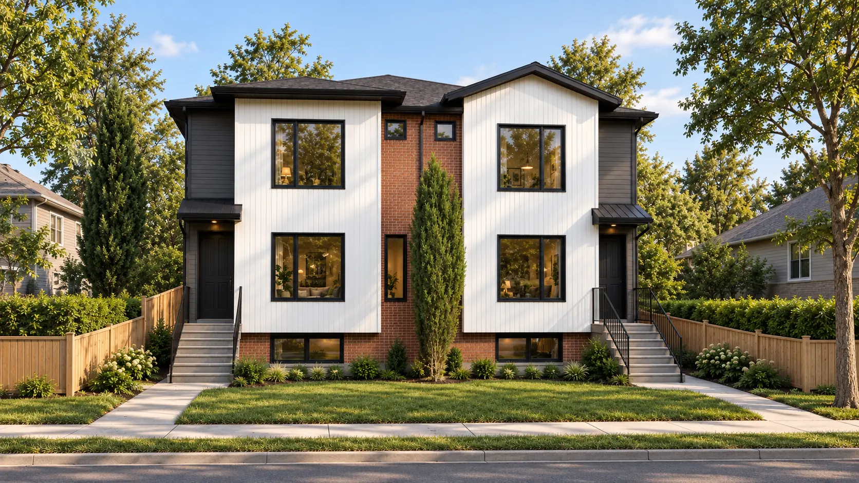 Architectural rendering of Optima multi-family development at 8736 36 Ave NW