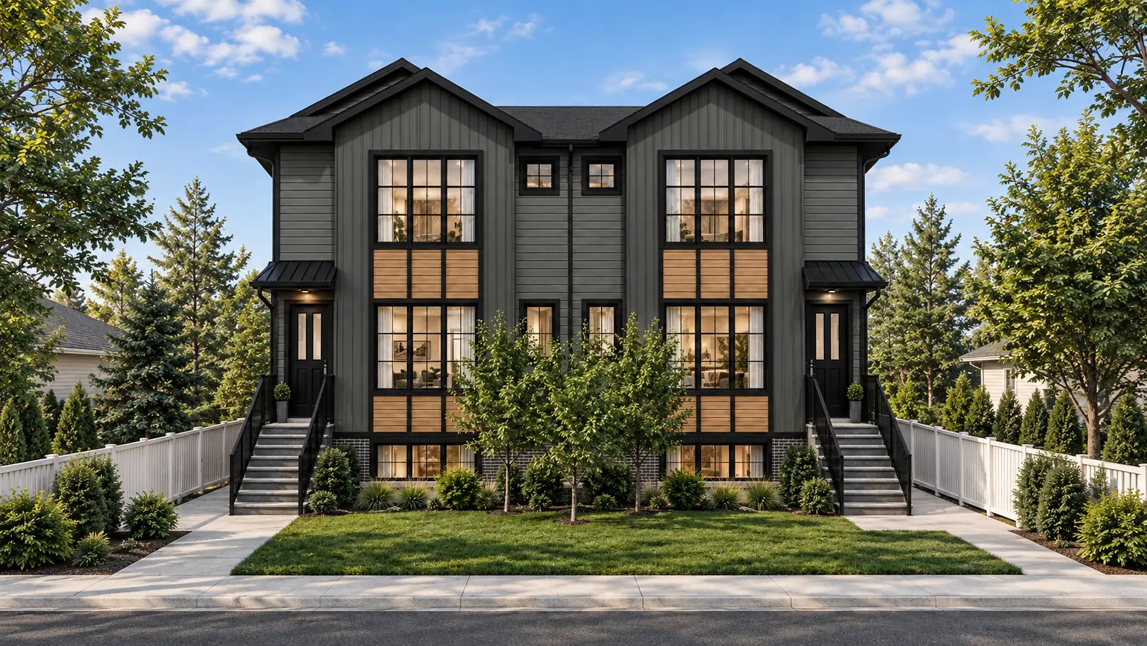 Architectural rendering of Optima multi-family development at 8815 36 Ave NW