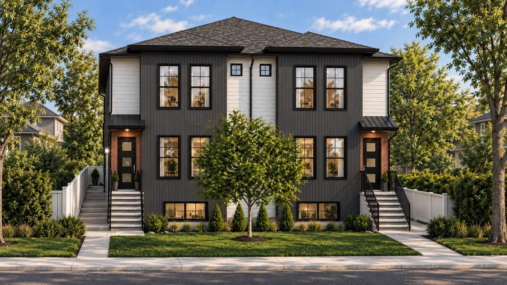 Architectural rendering of Optima multi-family development at 8819 36 Ave NW